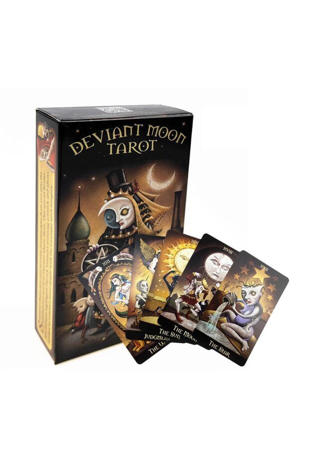 199 New Deviant Moon Tarot Cards English Version Fate Divination Board Games For Family Party Funny