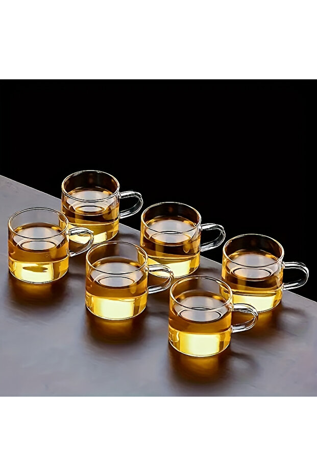 51-100ml 100Ml-6Pcs 6-Piece Set, 100Ml-Mini Glass Water Cups, Glass Coffee Cups, Transparent Glass C