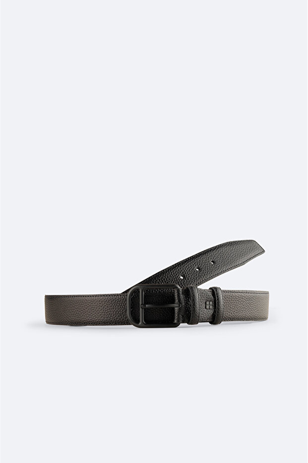 Men's Black Flotör 100% Leather Belt B009306