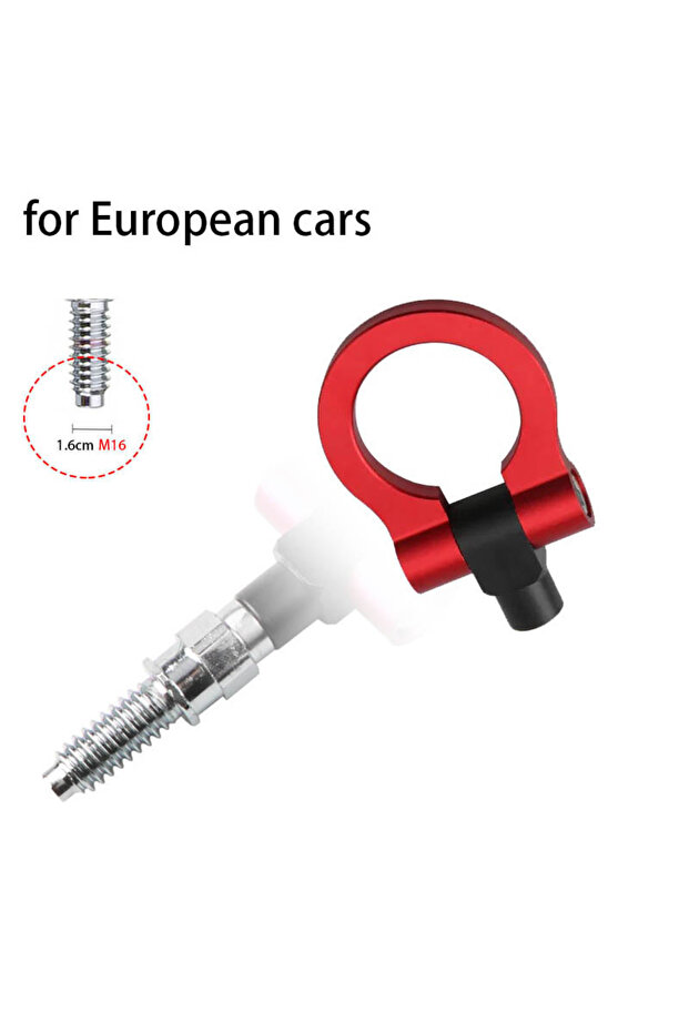 M16 red Colors Universal Racing Tow Hook Front Rear Car Trailer Hook Car Traction Hook M16 for Europ
