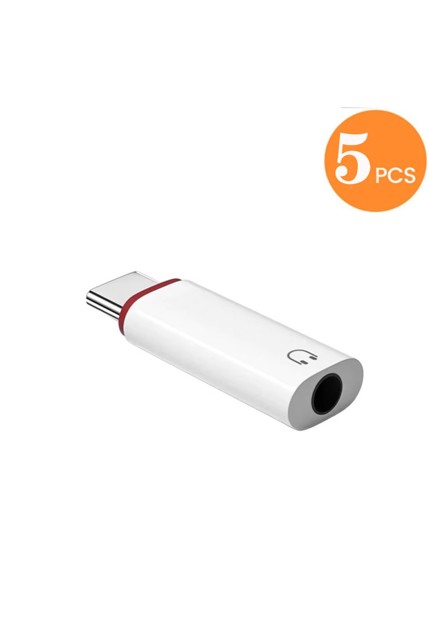5pcs 3.5mm Type-C 3.5mm Female to Type C Male Adapter For Samsung For Xiaomi Redmi Huawei Wired Head