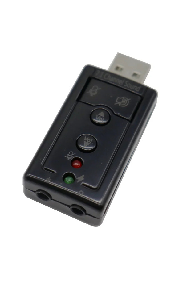 black VIRTUAL 7.1 External USB Sound Card USB to Jack 3.5mm Headphone Audio Adapter Micphone Sound C