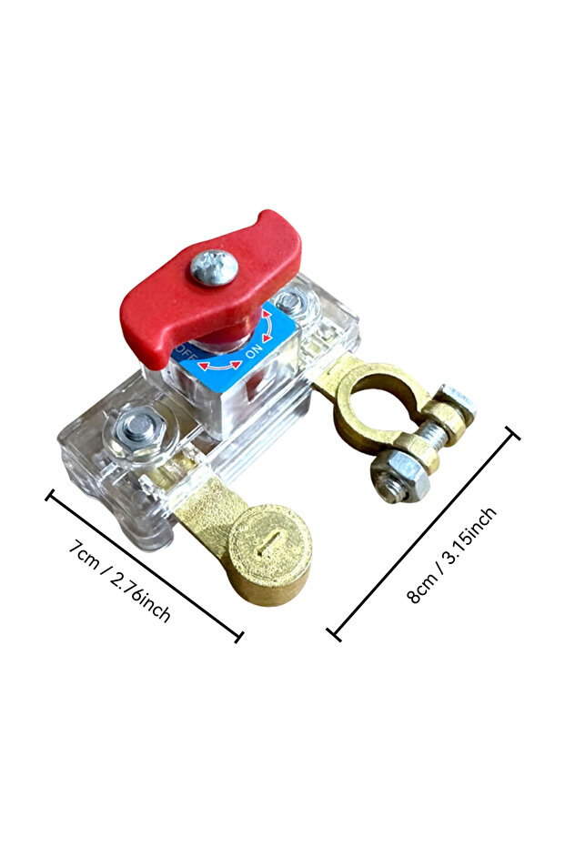 Copper Car Battery Cut Off Switch 12V/24V Disconnect Automatic Circuit Breaker Anti-Power Off Leaka