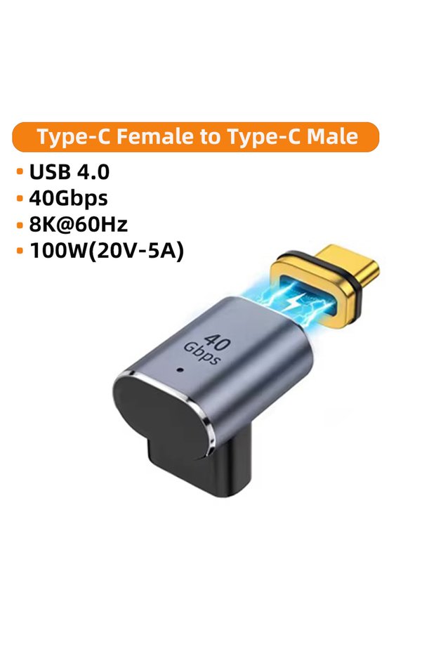 100W CX SXW 100W Type C Adapter OTG 40Gbps Magnetic Fast Data Transfer Tablet USB 4.0 Charging Conve