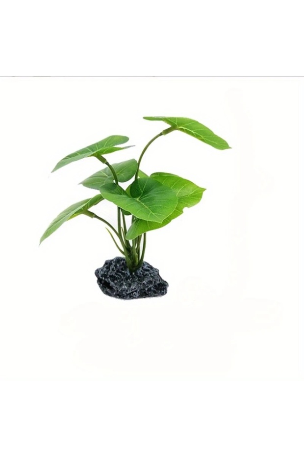 1Pc 1pc Artificial Aquarium Plants Realistic Floating Leaves Sturdy Stem, Reptile Terrariums Low-Mai