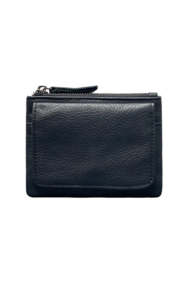 Black RFID Blocking Retro Genuine Leather Wallet Men's Credit ID Small Card Holder Male High Qualit