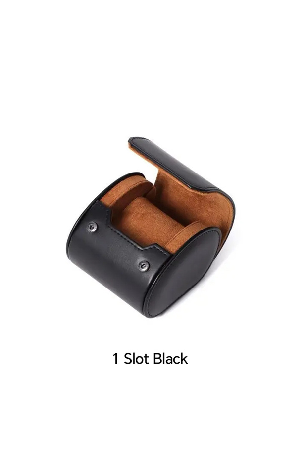 1 Slot Black Watch Roll Travel Case Watch Box Organizer for Men with 1/2/3 Slots Watch Display Stora