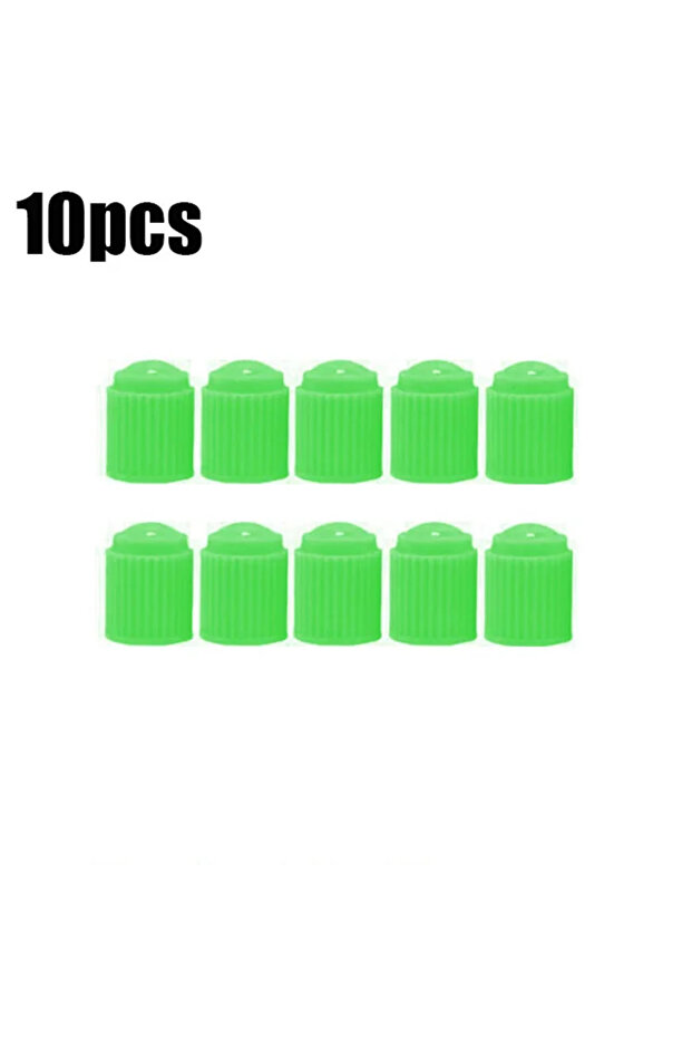 Green 10pcs 20Pcs Car Tire Tyre Valve Caps with O Rubber Ring Dust Covers Plastic Black Grey Red Ste