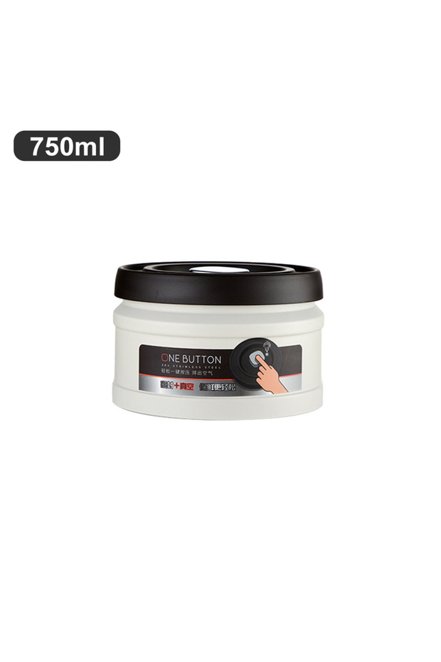 750ml Coffee Bean Vacuum Sealed Tank Stainless Steel Grain Tea Nut Storage Vacuum Airtight Sealed Ca