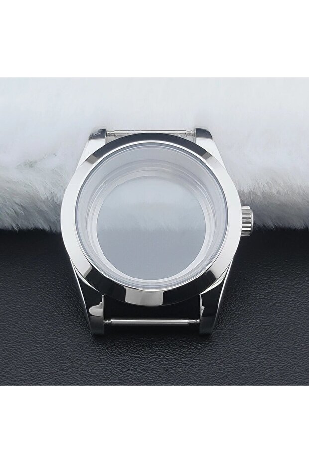 36mm case NH35 NH36 4 Neiton 36mm/39mm Silver Watch Case Sapphire Fit NH36 NH34 NH35Movement Bevel E