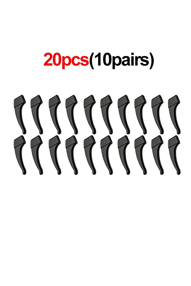 Back 10pairs 2/40pcs Silicone Ear Hook Anti-slip Glasses Leg Ear Sleeve Bracket Fastener Sunglasses