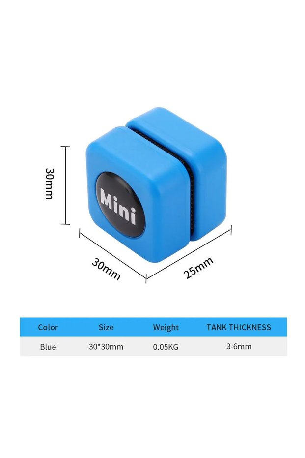 Blue Aquarium Magnetic Brush Glass Floating Algae Scraper Curve Glass Cleaner Scrubber Tools Fish Ta