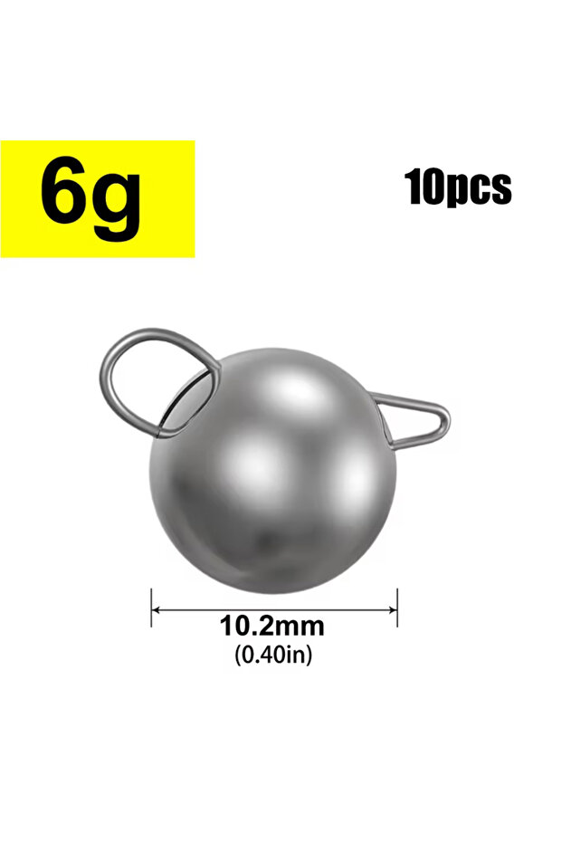 6g Mrlurion Fishing accessory 10pcs 2g 4g 6g 8g 10g 12g 14g 16g jigging lead sinker for deepwater lu
