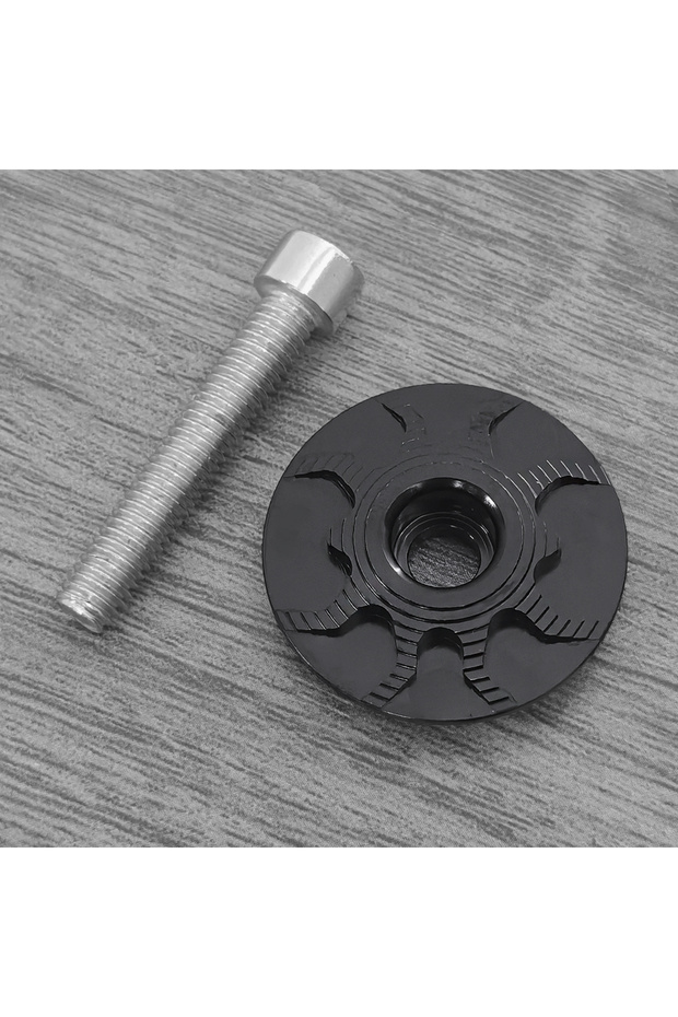 ZZSC Black KRSEC Bike Stem Cover Aluminum Alloy Headset Top Cap MTB Bicycle Stem Cap Suit For Road M