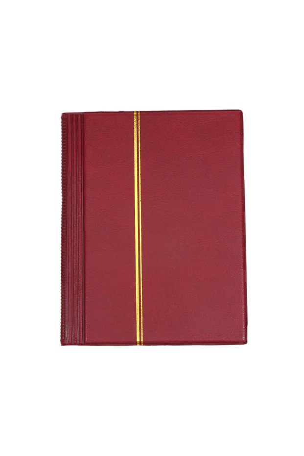 Red Stamp Collector's Book Collector's Album Small Stamp Protectors 10 Stamp Pages for Books Stamps