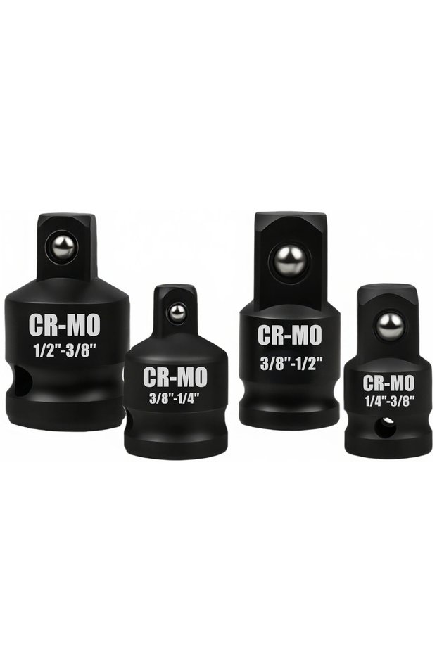 Impact Socket Adapter Reducer Set 4pcs/set 1/2 3/8 1/4 inch Use Wrenches Drills in Auto and
