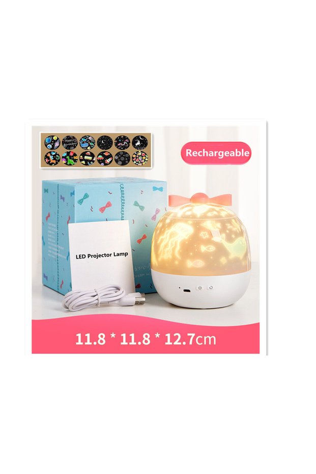 12 projector Starry Projector Night Light Rotating Sky Moon Lamp Galaxy Lamp Home Bedroom Decoration
