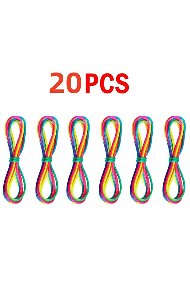 20pcs 5-20pcs Rainbow Color Cradle Rope Finger Game Classic Rope Line Toy Rope Hand Rope Puzzle Game