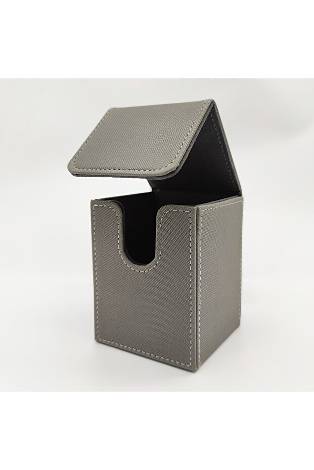 shu-hui Card Deck Box, Card Case Holds 100+ Sleeved Cards, PU Leather Card Storage Box for Game Trad