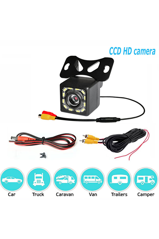 12 V AV 12LED 6M Car Rear View Camera Universal 12 LED Rear View Parking Night Vision Backup Parking