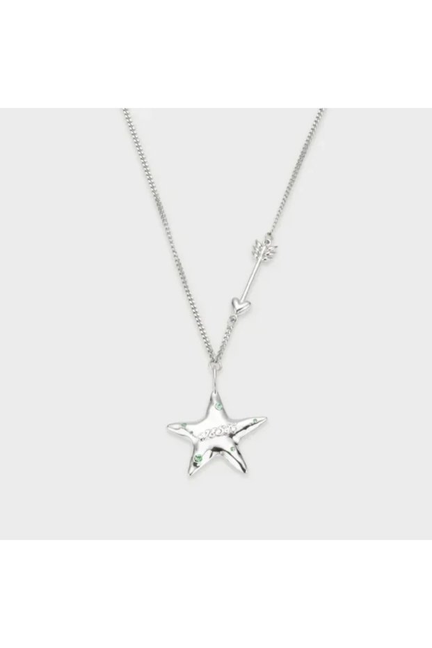 black KPOP WISH Star Necklace 1:1. High Fidelity Pop-Up Store Necklace Couple Jewelry Accessories IO