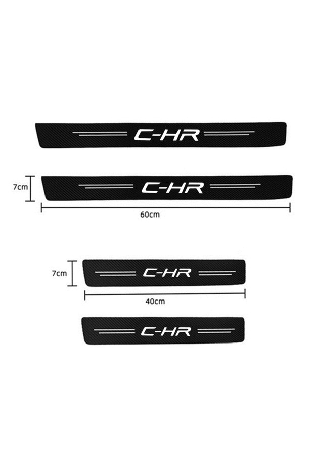 For C-hr Carbon Fiber Car Sticker Car Door Trunk Protective Strip Anti Scratch Decal For Toyota Camr