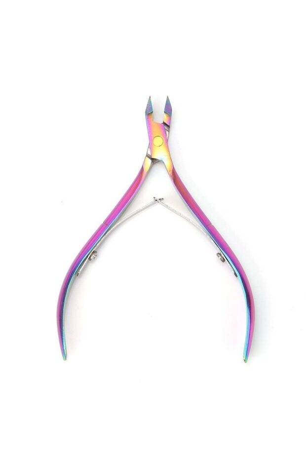 Colorful Colorful Nail Cuticle Nipper Clipper 1 Pcs Colorful Scissor Plier Dead Skin Remover Clear N
