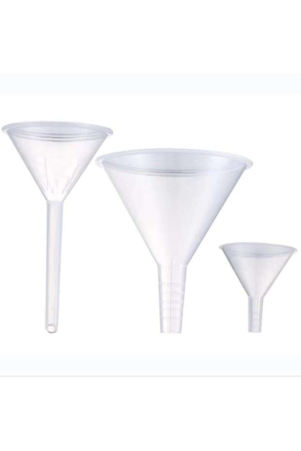 3Pcs 1/3Pcs Plastic Funnels Clear Plastic Filter Funnel Liquid Transfer Funnels for Filling Bottles