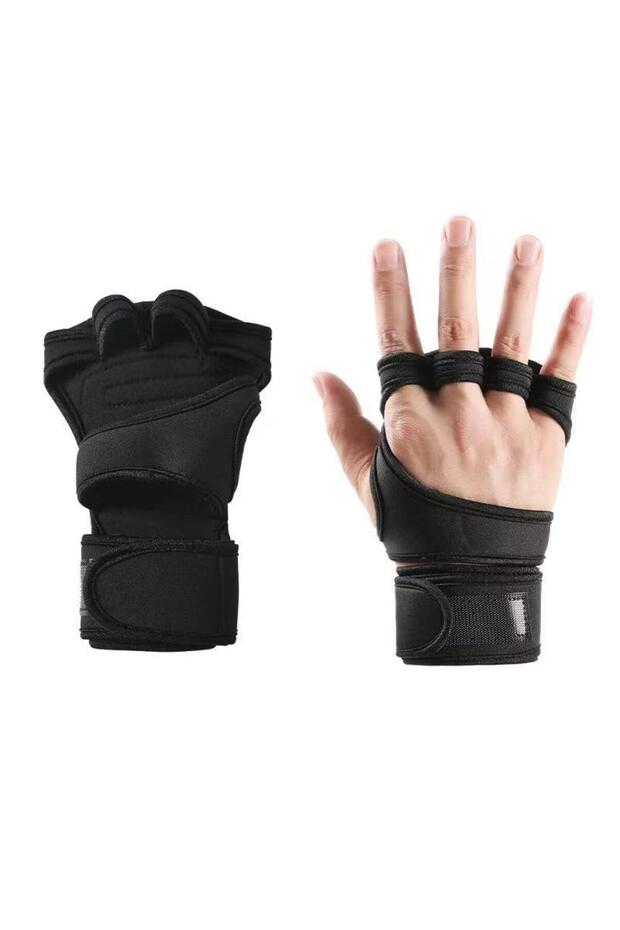 M Black (1Pair) 1Pair Training Sport Gloves for Men Women Workout Fitness Body Building Weightliftin