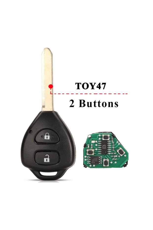 with G Chip 2 Buttons TOY47 jingyuqin Remote Key 2/3 Buttons 433MHz 4D67 / G Chip for Toyota Corolla
