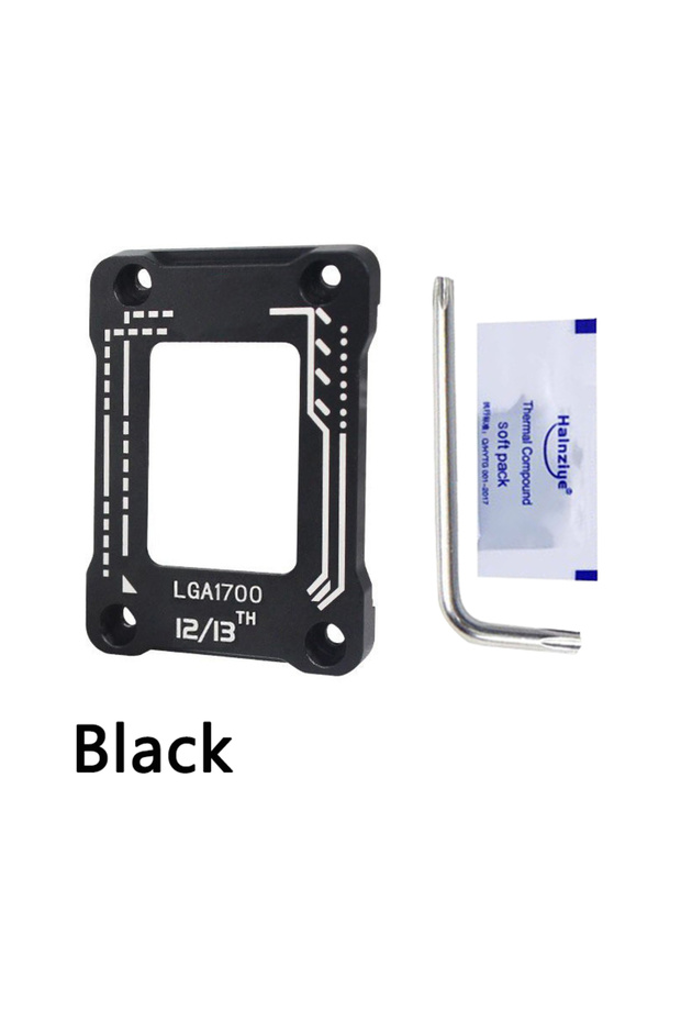 LG1700-Black LGA1700 Socket Anti Bending Buckle CPU Bending Corrector Frame Aluminum CPU LGA 1700 Fa
