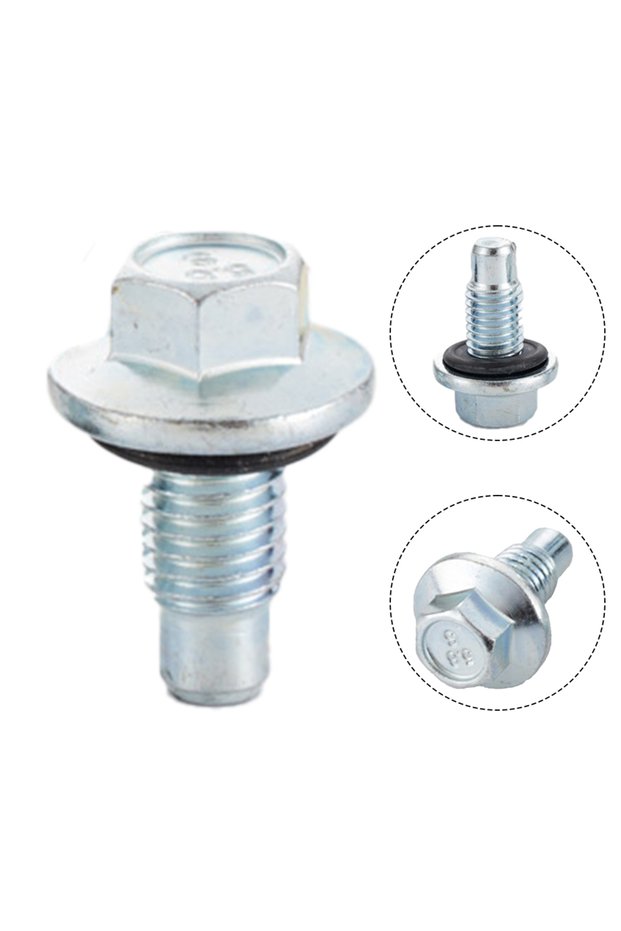 A 1pc Auto Oil Pan Drain Plug Bolt 11562588 W/O-Ring For GMC For Buick For Chevy For Cadillac Drain