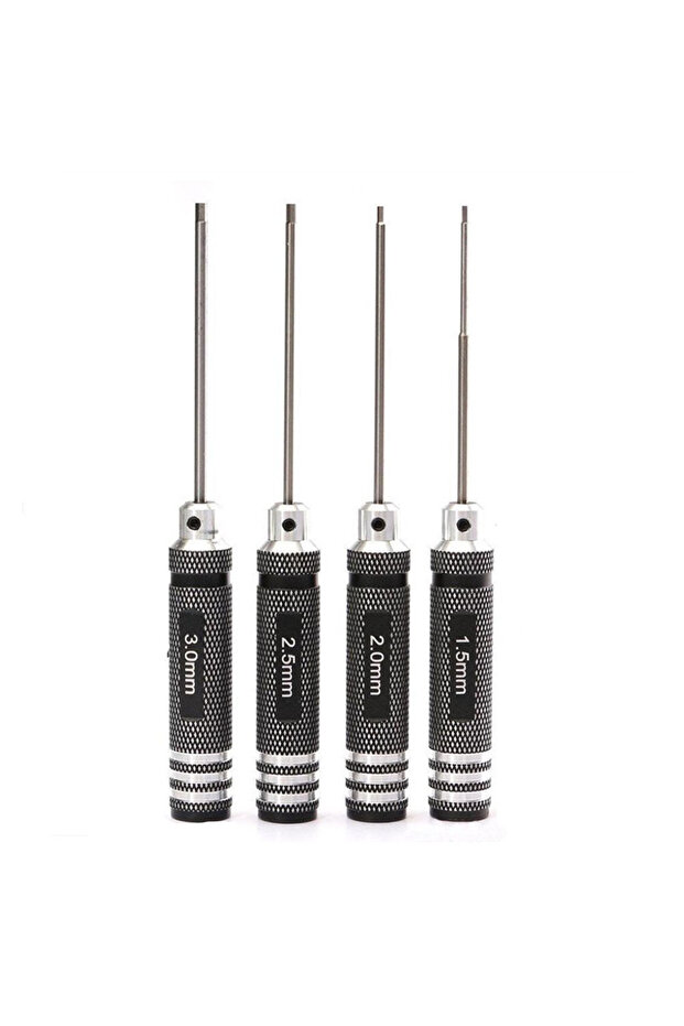 Four pieces Color Top Quality Titanium Nitride TiNi Hex Driver Wrench Screwdriver 1 Piece 1.5mm/2mm/