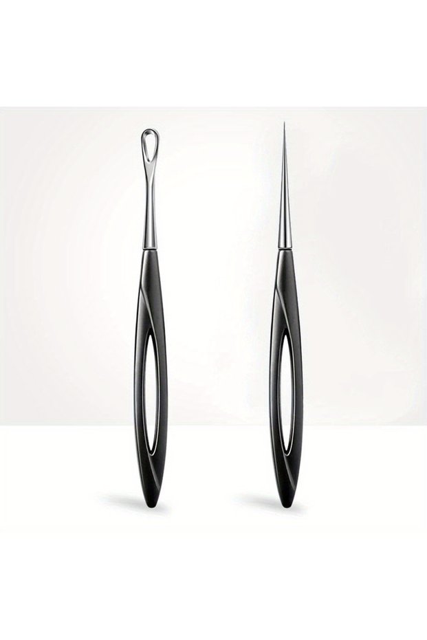 1 set B 1/2Pcs Acne Needle Blackhead Clip Remover Extraction Popper Pore Black Head Cleaner Face Ski