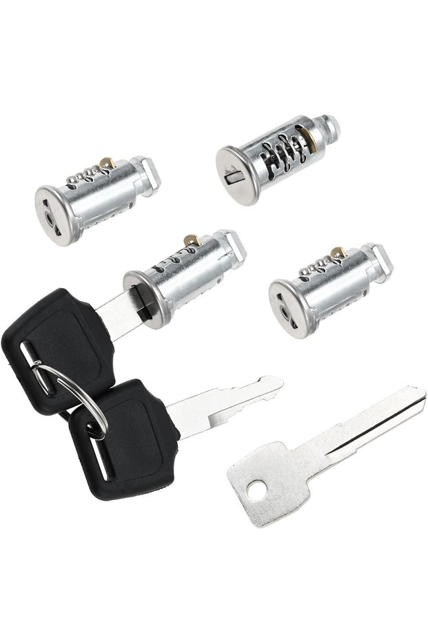 4 Pcs Lock Core W/ 2 Key Replacement Key Cylinder for Thule Bike Rack Roof Rack Kayak Rack&More Comp