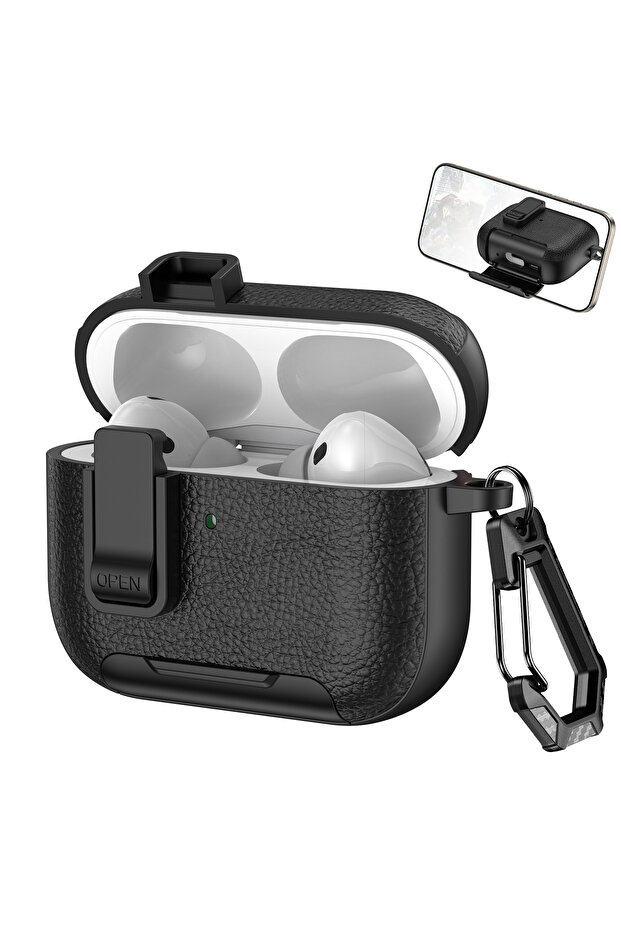 For Airpods Pro 3 black New Earphone Cover For AirPods Pro 3 3rd Generation Protective Case With Sec
