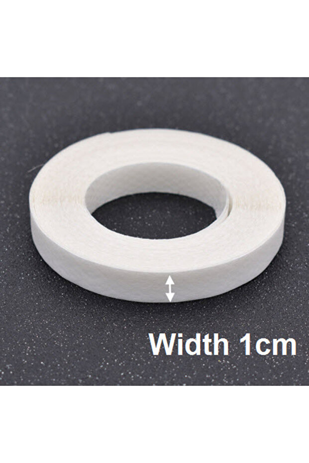 1cmWA01XKM001-01 Chzimade 1Roll 10M Hot Melt Adhesive Mesh Tape Fastener For Clothes Double Sided Re