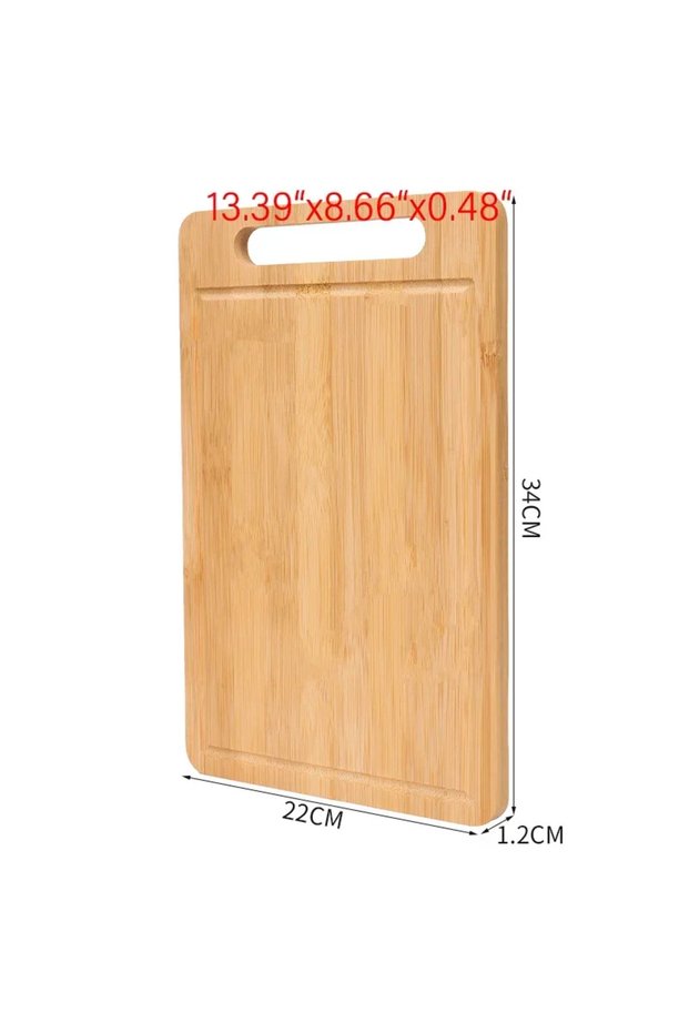 L 34CMx22CMx1.2CM Wooden Cutting Board Kitchen Cutting Board for Meat Totally Bamboo Food Cutting Ta
