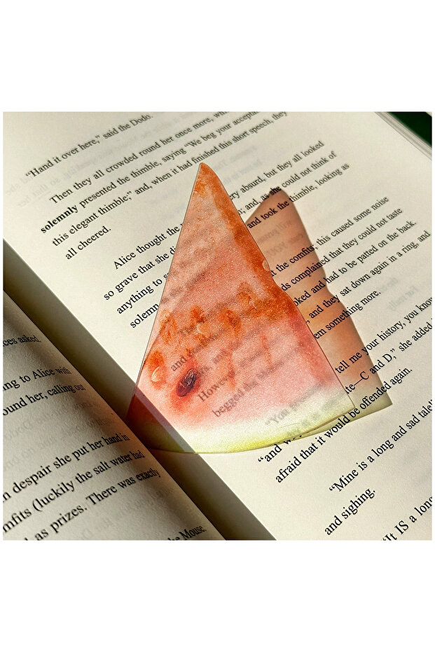 watermelon New exquisite transparent acrylic apple bookmark reading mark gift cute grape tomato book
