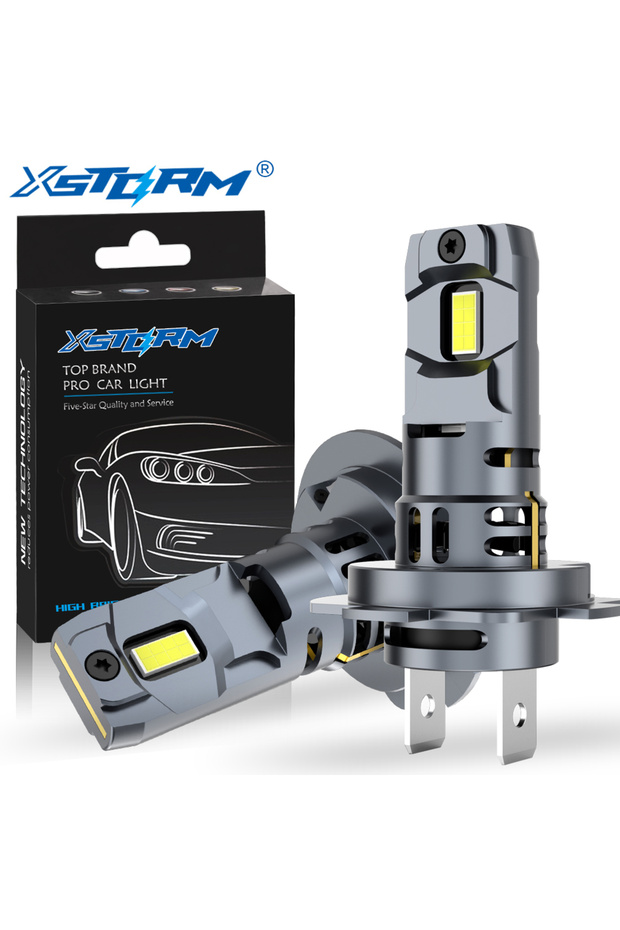 H7 6500K White XSTORM H7 LED Headlight Bulb Mini Wireless 60W 20000LM 6500K CSP for Car Headlamp Aut