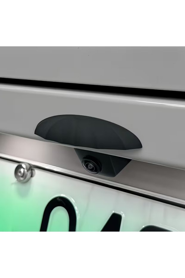 black Universal Rear View Camera Rain Shield - All-Weather Protection for Rain, Snow & Dust - Easy I