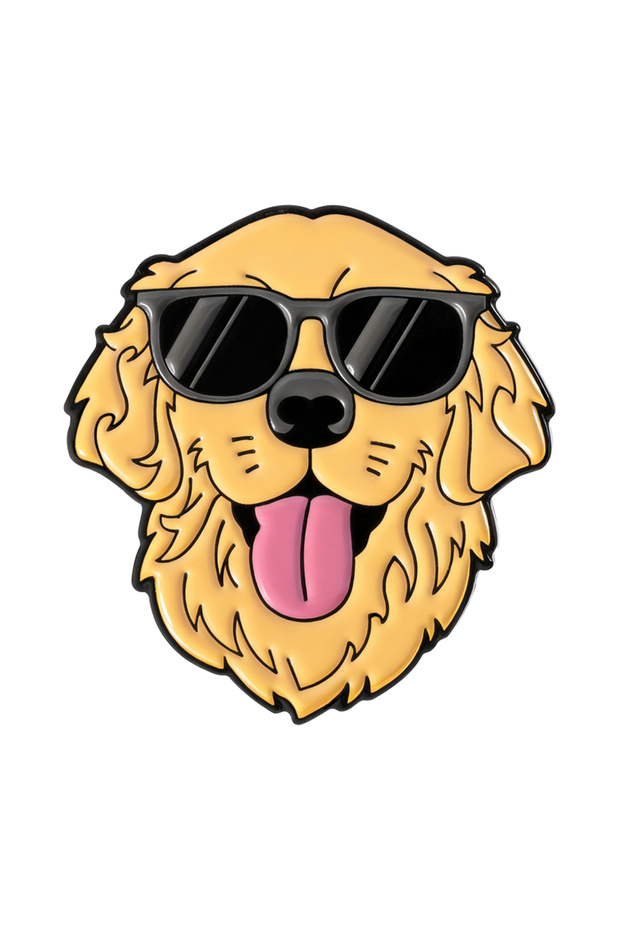 QHXZ5421 Cool Dogs Enamel Pins German Shepherd Golden Retriever Husky Brooches Lapel Badge Jewelry G