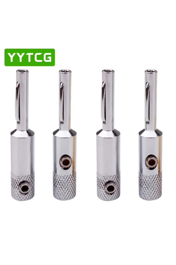 Rhodium-Plated YYTCG- Connector Corrosion Resistant Banana Plugs, Audio, Video, Amplifiers, Speakers