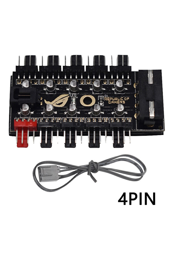 1 to 10 HUB 4PIN LDPCSJ 1 to 10 HUB SATA/4PIN PC CPU Cooler Fan HUB PWM Splitter Cooling Fan Hub PWM