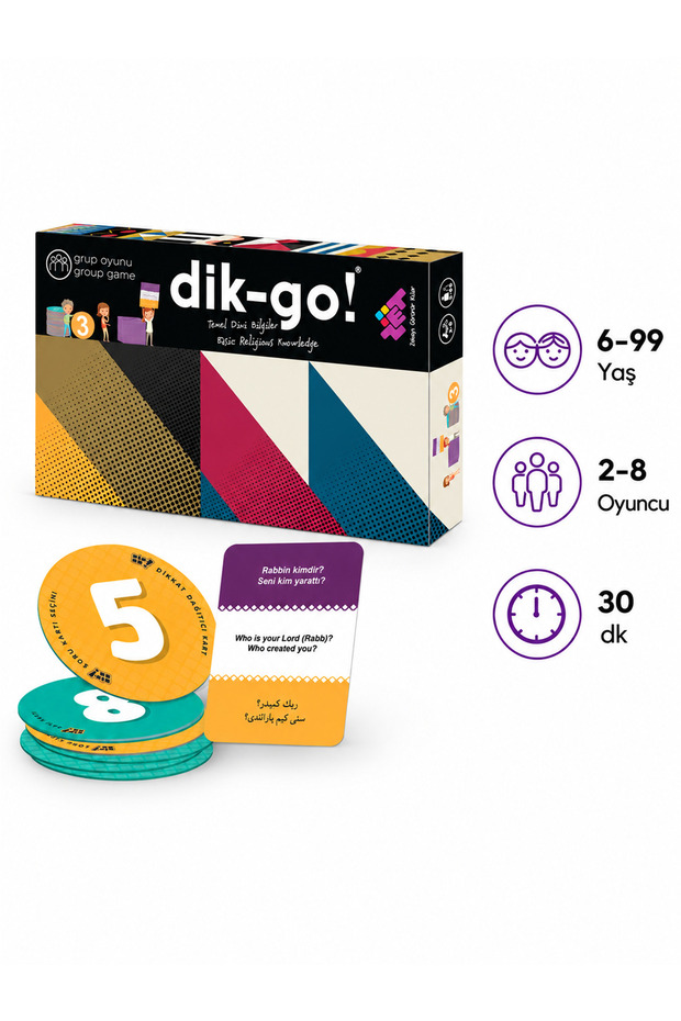 Dik-Go Basic Religious Knowledge Intelligence and Reasoning Game 5+ Years 2+ Players