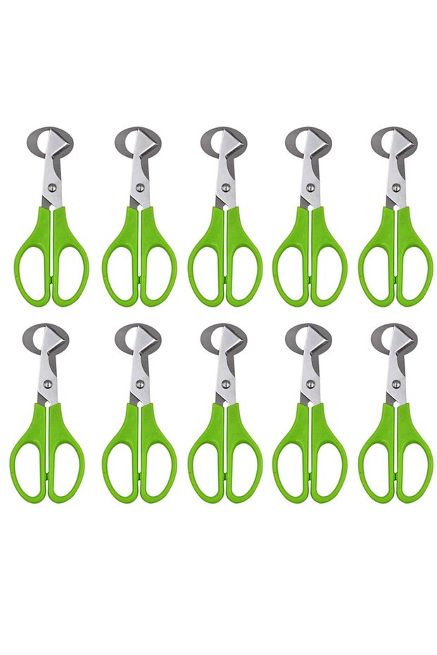 10PCS 10PCS Stainless Steel Quail Egg Cutter Scissors Pigeon Bird Quail Egg Cutter Opener Cracker Ki