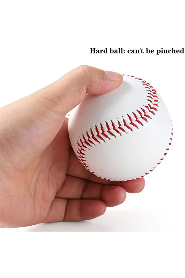 Diameter7.2cm 2.83in 1pcs Hard Baseball No. 9Softball Hardball Training Handmade Balls Fitness Produ