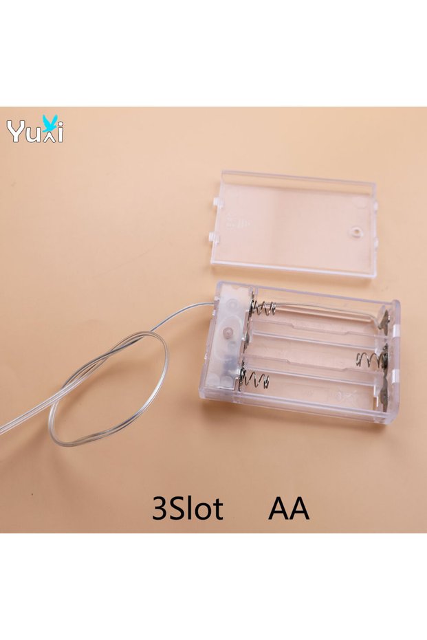 3-AA YuXi 1 Piece AA Battery Case AAA Battery Box Holder 1/2/3/4 Slots Battery Storage Case With Wir