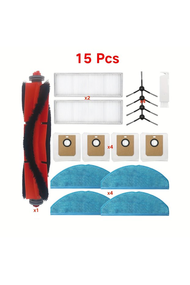 16 Pcs HOME TIMES Replacement Parts for Philips Homerun Series 7000 XU7100/01 XU7100/02 Robot Vacuum