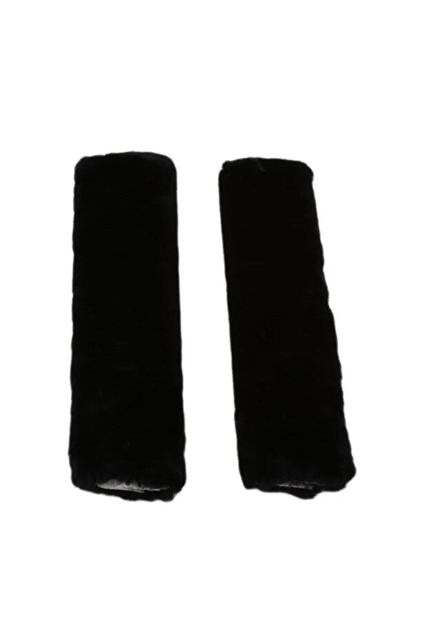 Black New 2 Pcs Car Seatbelt Shoulder Pad Comfortable Driving Seat Belt Vehicle Soft Plush Auto Stra